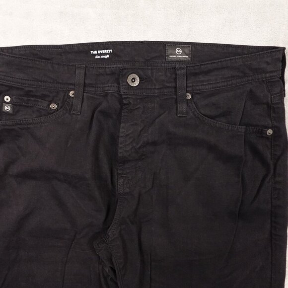 Adriano Goldschmied jeans The Everett slim straight men's 32x32 black - Picture 2 of 12